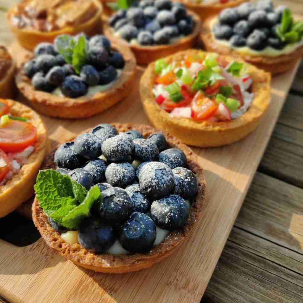 image of a blueberry tartelette